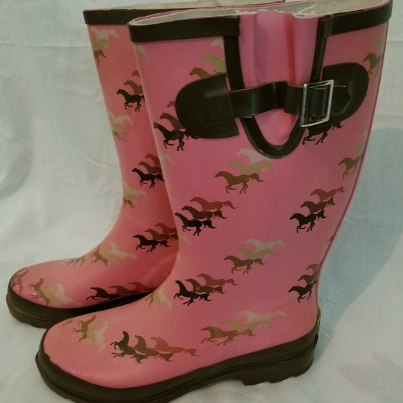 horse rain boots women's shoes